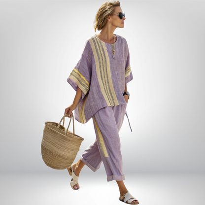 Daisy™ | Boho komplet w paski