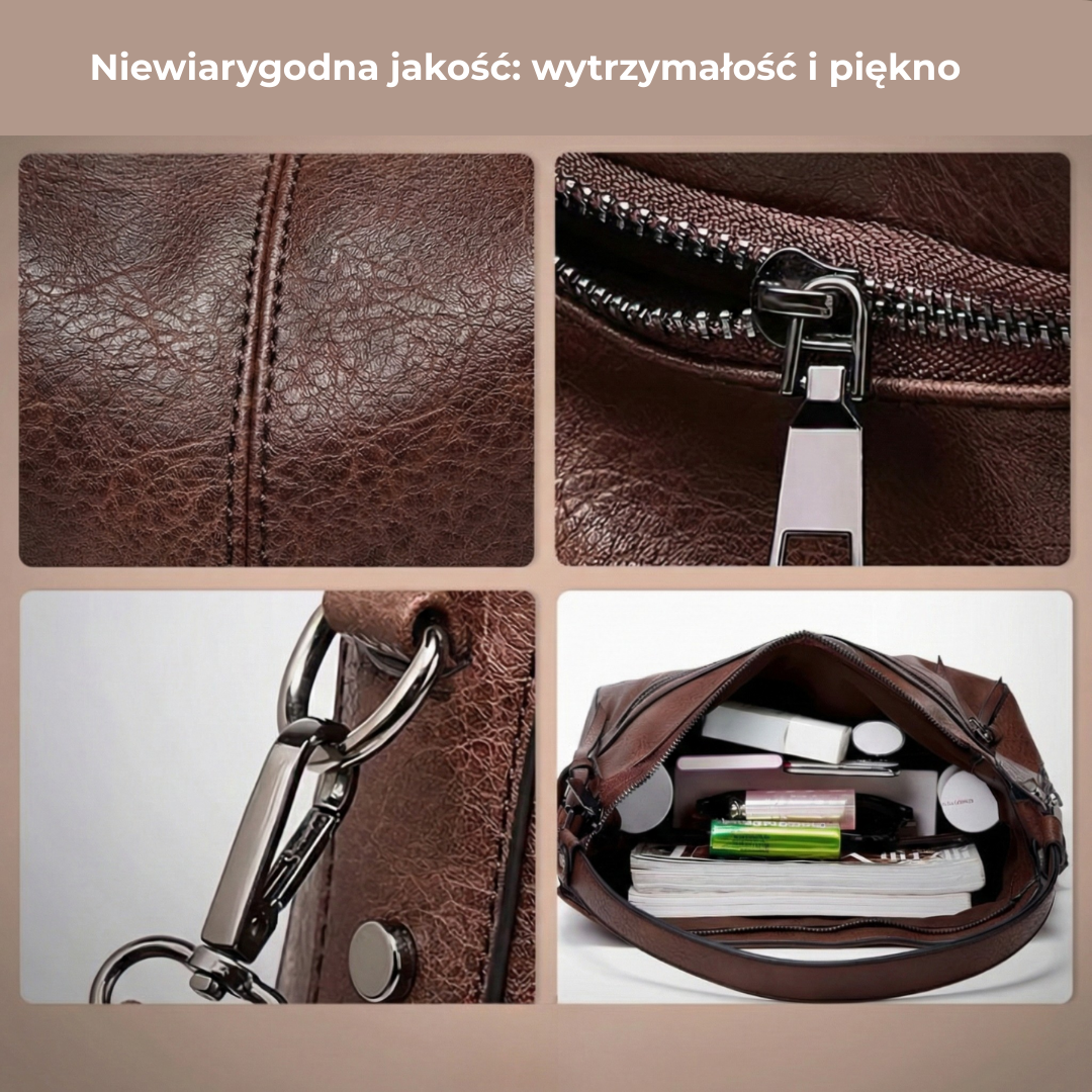 Margaux - Luksusowa Torba z Prawdziwej Skóry - 1 + 1 Gratis