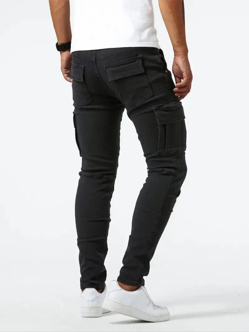 Alex | Jeansy cargo ze stretchem | 1+1 GRATIS