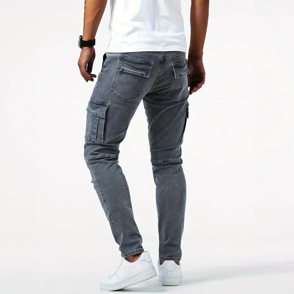 Alex | Jeansy cargo ze stretchem | 1+1 GRATIS