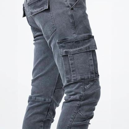 Alex | Jeansy cargo ze stretchem | 1+1 GRATIS