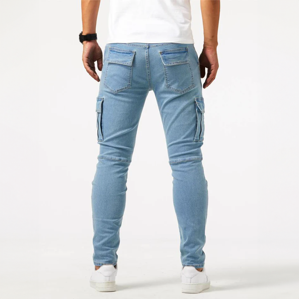 Alex | Jeansy cargo ze stretchem | 1+1 GRATIS