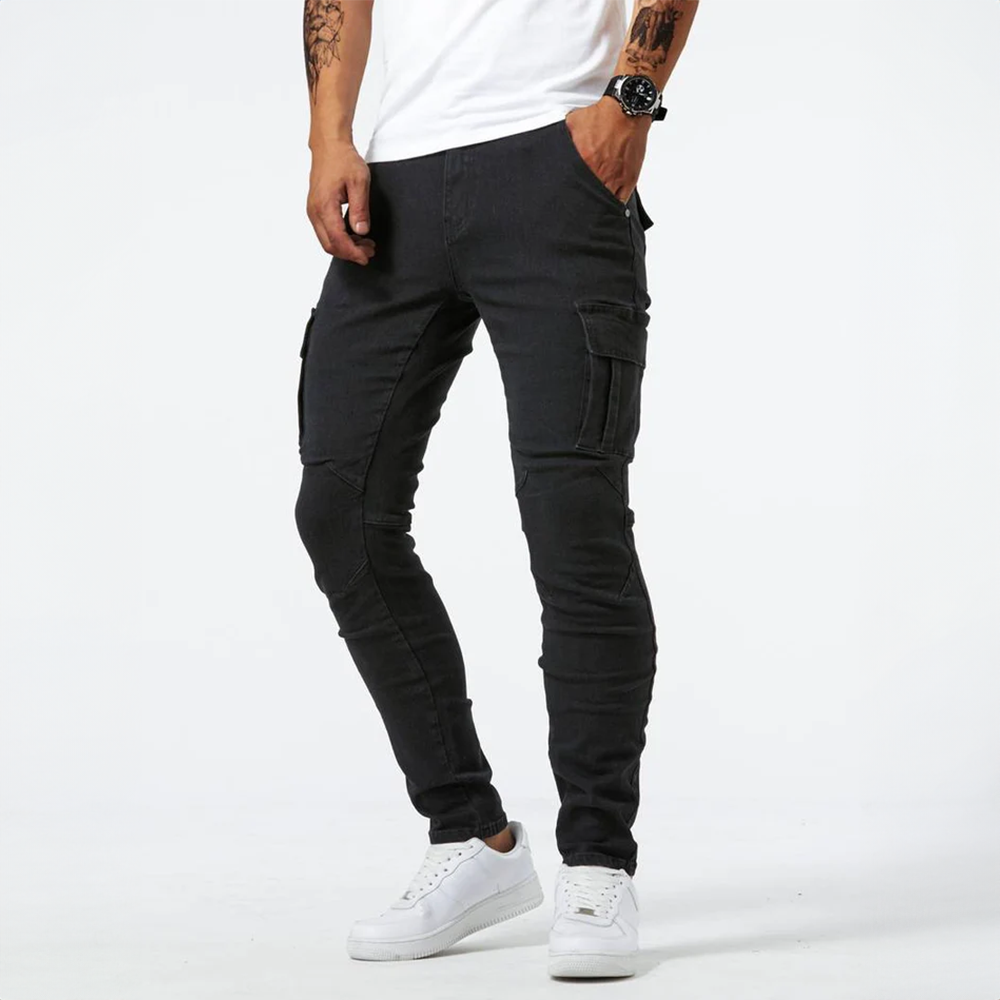 Alex | Jeansy cargo ze stretchem | 1+1 GRATIS