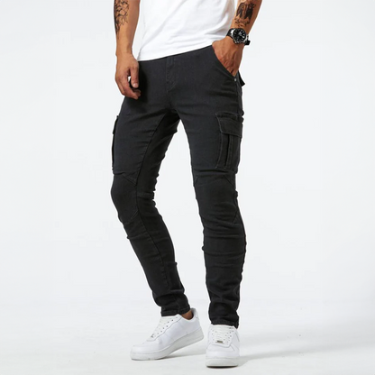 Alex | Jeansy cargo ze stretchem | 1+1 GRATIS