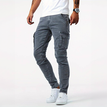 Alex | Jeansy cargo ze stretchem | 1+1 GRATIS