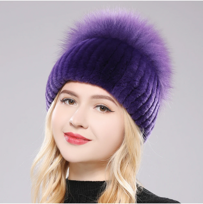 Czapka Giovanna z futra lisa™