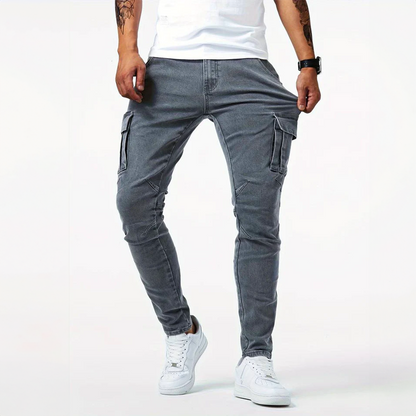 Alex | Jeansy cargo ze stretchem | 1+1 GRATIS