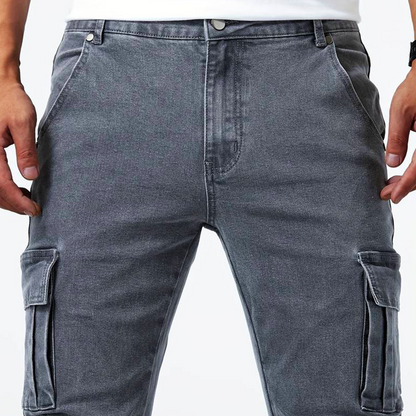 Alex | Jeansy cargo ze stretchem | 1+1 GRATIS