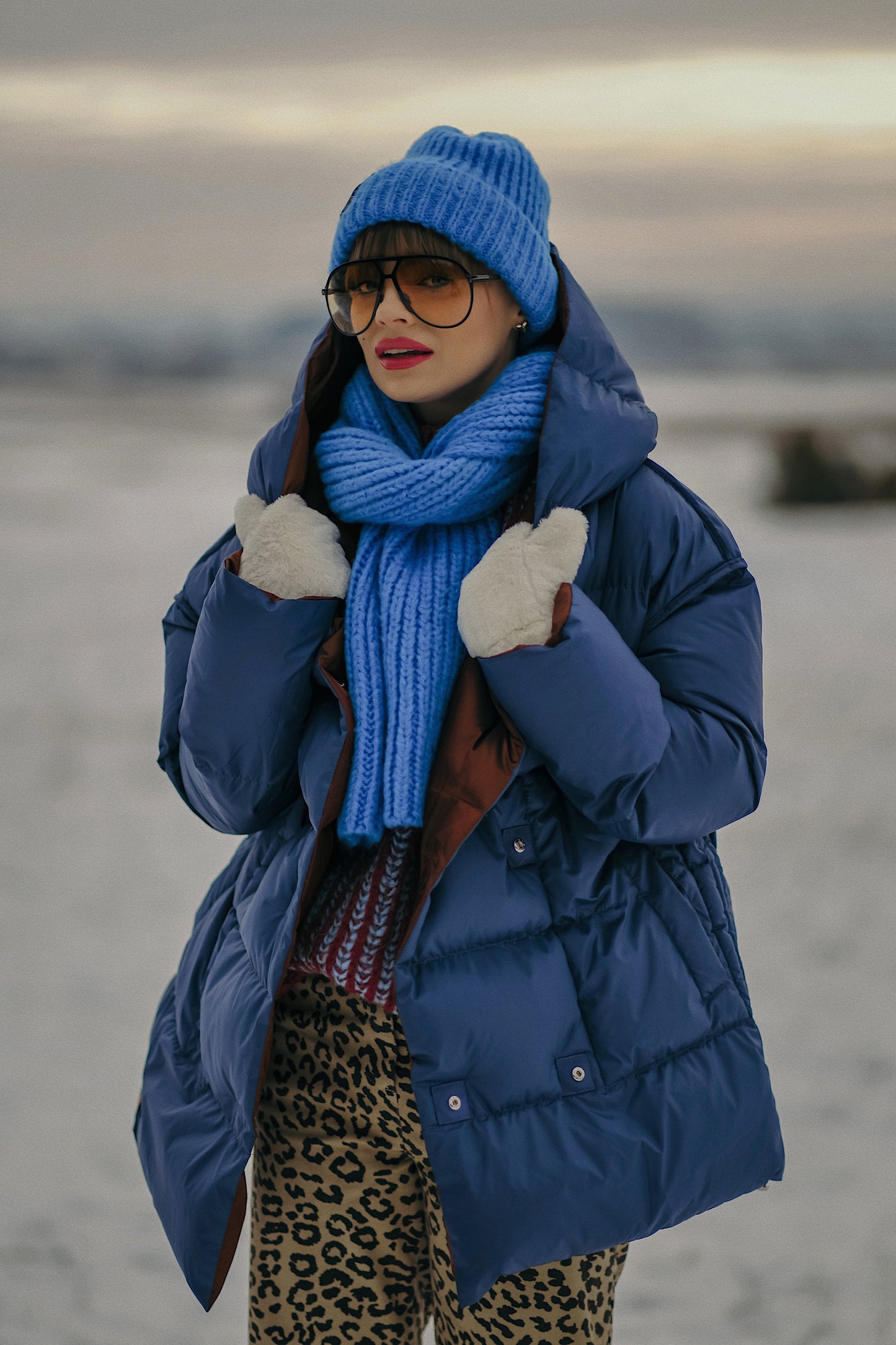 Dwustronna kurtka zimowa Alaska Cinnamon Cloud